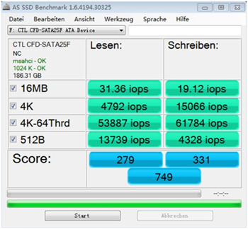 AS SSD Benchmark IOPS测试