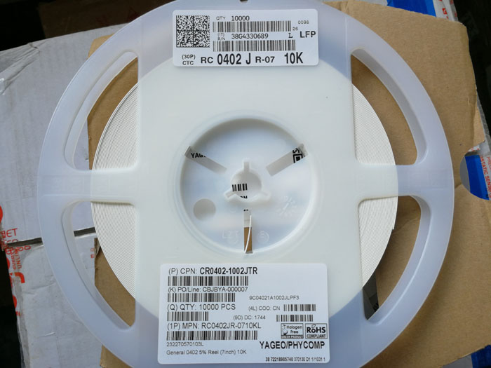 RC0402JR-0710KL YAGEO 国巨 大量供应_动态信息_杭州威凡雅尔电子科技有限公司