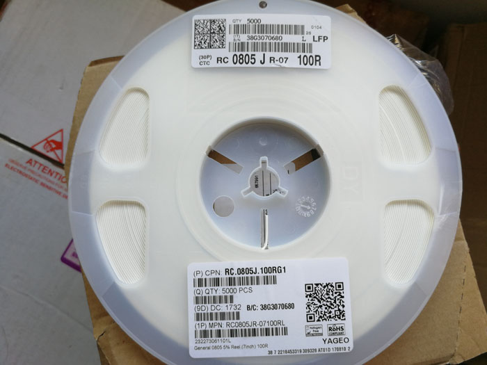 Резистор rc0805jr 07100rl