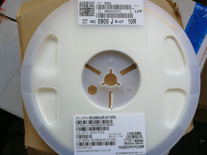 RC0805JR-0710RL YAGEO 国巨 大量供应_动态信息_杭州威凡雅尔电子科技有限公司