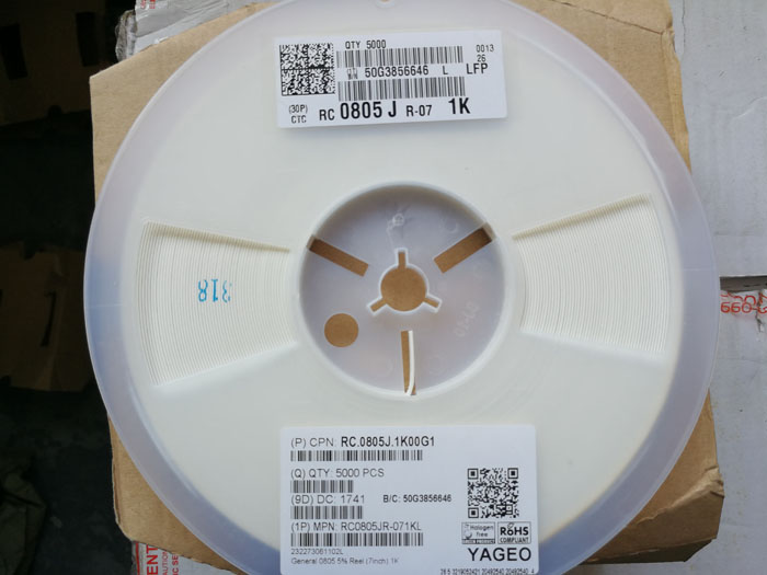 RC0805JR-071KL YAGEO 国巨 大量供应_动态信息_杭州威凡雅尔电子科技有限公司